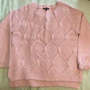 Relativity Pink Knit Sweater Women’s Size XL